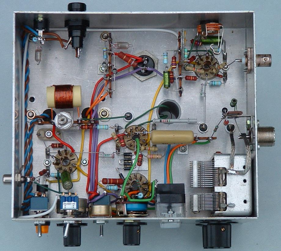 10m electron tube transmitter bottom view