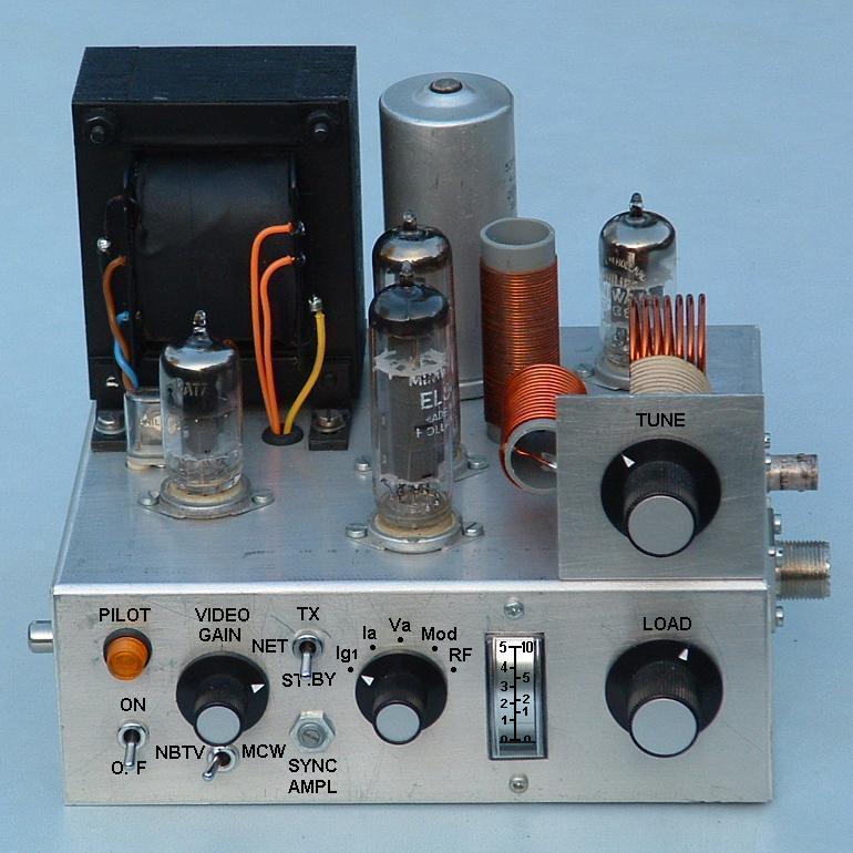 10m electron tube transmitter front view